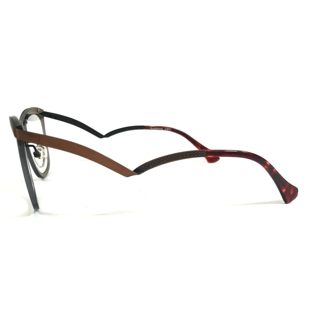 BOZ Eyeglasses Frames ESPRIT 9090 Brown Iridescent Clear Silver 51-19-140